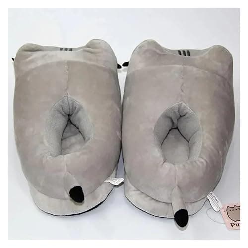 Cartoon Covered Slippers Warm Winter Slides Soft Plush Doll Indoor Cute Anime Bedroom Shoes Home Use EU38-42 thumbnail 7