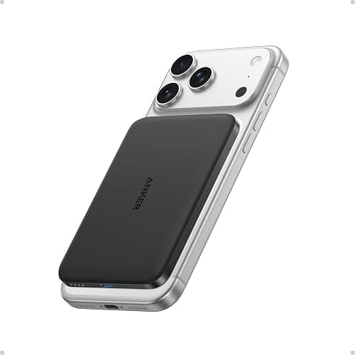Anker Nano Power Bank, Ultra-Slim 5,000mAh Magnetic Wireless Charging Battery, Qi2 Certified 15W Max MagSafe-Compatible Portable Charger, Ergonomic Design, for iPhone Air/17/16 Series - Image 1