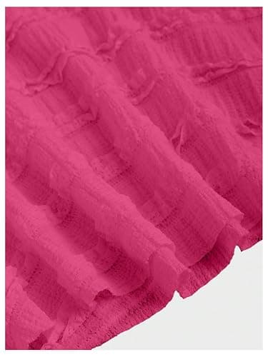 SOLY HUX Women's Peplum Halter Crop Tops Y2K Drawstring Tie Ruched Dressy Casual Spaghetti Strap Cami Top thumbnail 5