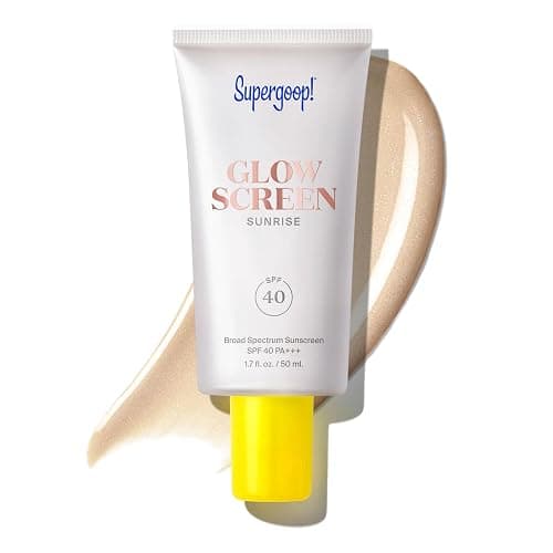Supergoop! Glowscreen SPF 40 - Glowy Primer + Broad Spectrum Tinted Sunscreen - Helps Filter Blue Light - Hydration - Hyaluronic Acid & Vitamin B6 - Image 1