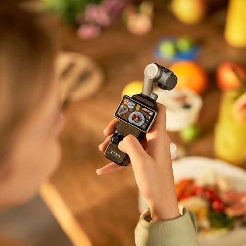 Xtra Muse, Vlogging Camera with 1'' CMOS & 4K/120fps Videos, Pocket Camera with 3-Axis Gimbal Stabilizer, Fast Focusing, Face/Object Tracking, Digital Video Camera for Photography, Digital Camera thumbnail 6