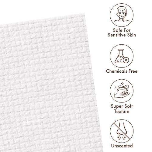 taktick Disposable Face Towels, 50 Count Ultra Soft Facial Towels for Gentle Cleansing, Face Cloths for Washing Face, Ideal Face Towels for All Skin Types, Perfect for Home and Travel, White thumbnail 4