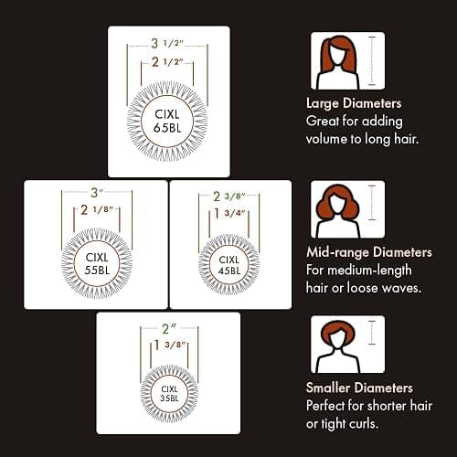 Olivia Garden Ceramic + Ion Speed XL - Extra-Long Round Thermal Hair Brush - Not Electrical - Professional Blowout Brush for Normal to Thick Hair thumbnail 5