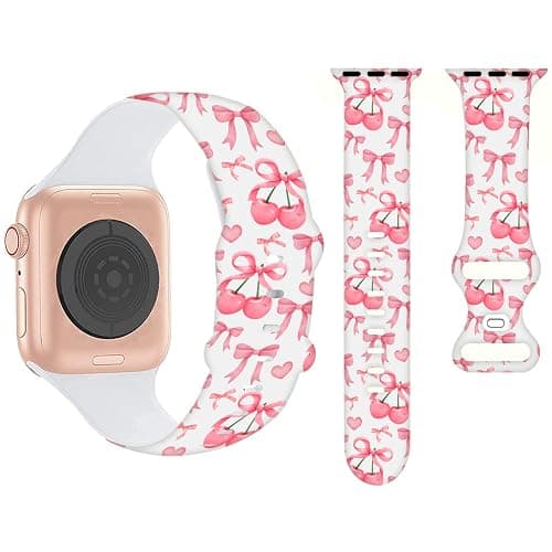 Holiday Cartoon Bands Compatible with Apple Watch Band 38MM 40MM 41MM 42MM 44MM 45MM 49MM, Silicone Strap Compatible with iWatch Bands Ultra Series SE 9 8 7 6 5 4 3 2 1 for Women Men thumbnail 4