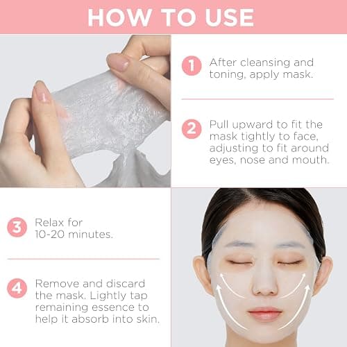 Mediheal Official Best Korean Sheet Mask - Collagen Essential Face Mask 10 Sheets Lifting and Firming For All Skin Types Value Sets thumbnail 5