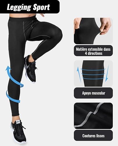 Niksa Ensemble Compression Homme Tenue Sport Fitness Vêtement Running Tee Shirt Compression Legging Sport Short Running thumbnail 5