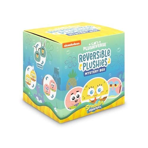 TeeTurtle Spongebob Squarepants Series Reversible Plushie Mystery Box - 3-Inch Mini Two-Sided Blind Box Plush with Embroidered Details - Cute Collectible Surprise Toy for Kids, Teens, and Adults - Image 1