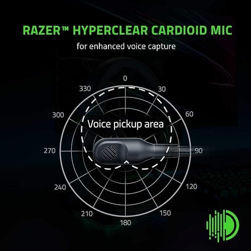 Razer BlackShark V2 X Gaming Headset: 7.1 Surround Sound - 50mm Drivers - Memory Foam Cushion - For PC, PS4, PS5, Switch - 3.5mm Audio Jack - Black thumbnail 4