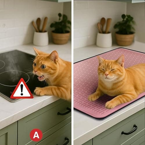 Stove Top Cover for Electric Stove - Food Grade Ceramic Stove top Cover, Silicone XXL Dish Drying Mat, Glass Cooktop Covers, Flat RV Range top Mats (Pink,28x20) thumbnail 7