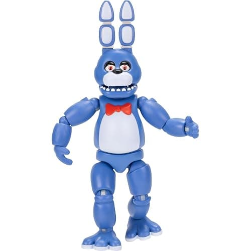 Jazwares Five Nights at Freddy’s Classic Bonnie - 5-Inch Articulated Figure with Jumpscare Feature and Glow-in-The-Dark Eyes - Image 1