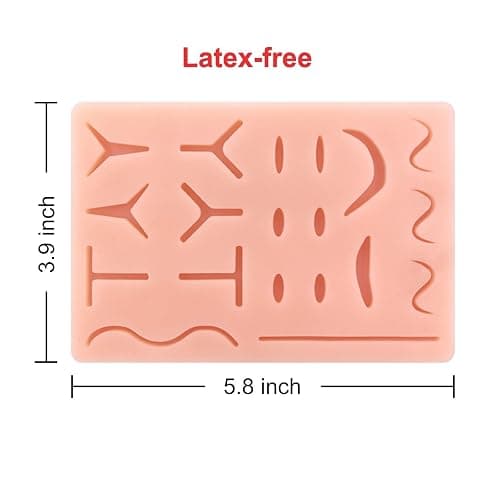 Ultrassist Suture Kit for Medical Students, Suture Stitching Kit with 19 Pre-Cut Wounds, Suture Instruments, Various Suture Threads and Needles, Ideal Practice Suture Training Kit (Education Use Only) thumbnail 6