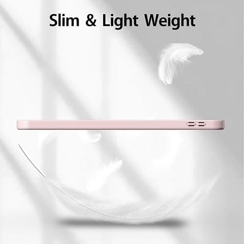 Kenke for iPad 11/10th Gen Case with Pencil Holder 11/10.9 inch 2025 A16/2022, Soft TPU Back Shell Hybrid Slim Trifold Stand Protective Cover Support Touch ID Auto Wake/Sleep (Pink) thumbnail 8