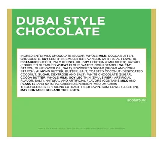 Russell Stover Dubai Style Chocolate - Made Using the Finest Ingredients - Milk Chocolate with Pistachio Butter thumbnail 6