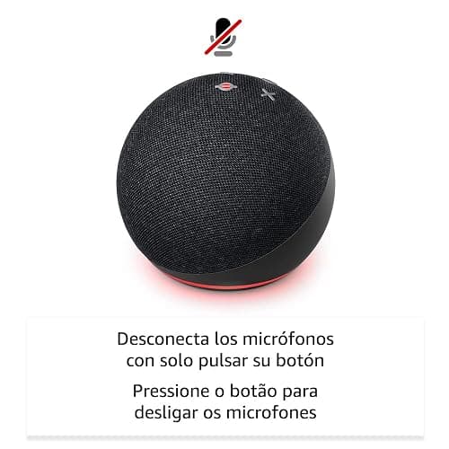 Echo Dot (5.ª generación, modelo de 2022) | versión internacional | Altavoz inteligente con Alexa | Antracita | No disponible en portugués (Portugal) thumbnail 6