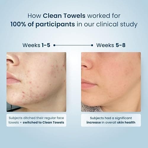 Clean Skin Club Clean Towels XL, 100% USDA Biobased Face Towel, Disposable Face Towelette, Makeup Remover Dry Wipes, Ultra Soft, 50 Ct, 1 Pack thumbnail 8