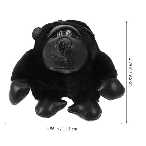 PRETYZOOM Plush Gorilla Keychain Pendant Stuffed Animal Hanging Charm Cartoon Plush Hanging Decor thumbnail 5