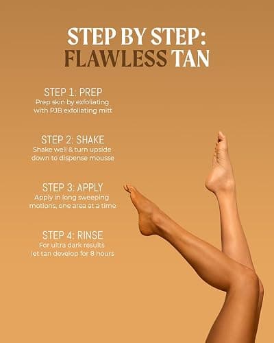 Ultra Dark Tanning Mousse 7oz - Made in the USA - Fast-Absorbing, Non-Sticky, Streak-Free, Vegan, Sunless Tanner for All Skin Types thumbnail 3
