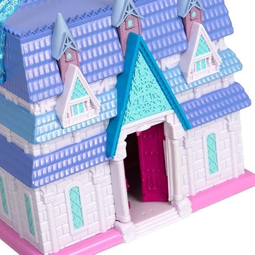 DISNEY STORE Official Frozen Castle Micro Play Set, Micro Toy Set Includes Elsa, Anna & Olaf Micro Figures, Travel Toy Portable Playset with Handle, Travel Toys with Surprise Reveals thumbnail 7