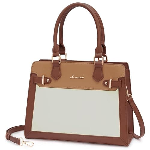 LOVEVOOK Purses and Handbags for Women, Tote Shoulder Bag Satchel Black Purse and PU Leather Top Handle for ladies - Image 1
