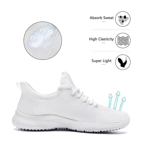 Lamincoa Women's Slip‑On Walking Sneakers, Lightweight Running Shoes | Tennis,Comfortable,Mesh,Non‑Slip,Workout,Fashion,Memory Foam,Athletic thumbnail 5