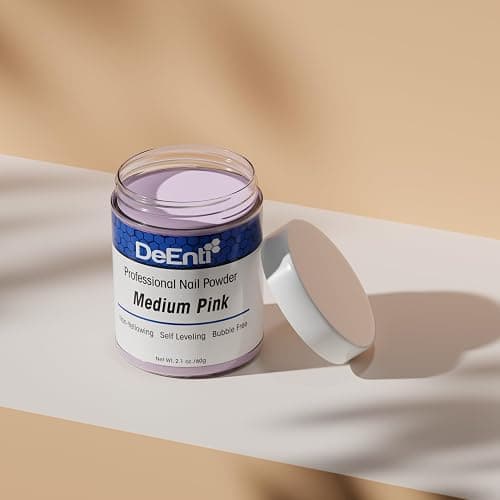 DeEnti Acrylic Nail Powder - 2oz Medium Pink|Professional Grade, Bubble-Free Acrylic Powder for Nails | Long-Lasting, Chip-Resistant Nail Acrylic Powder for Carving, Extensions & Fake Nails thumbnail 5