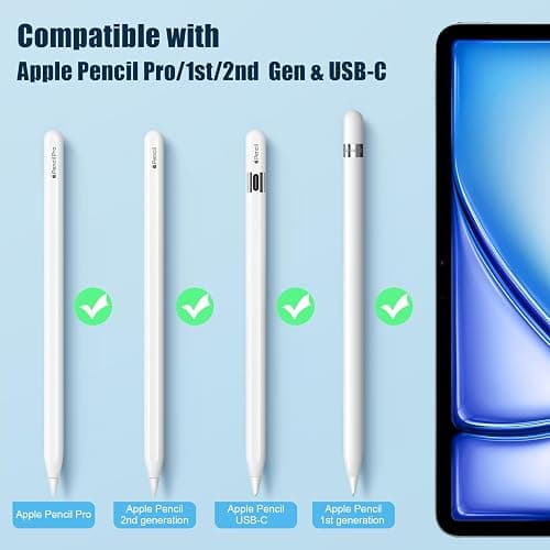 Upgraded Replacement Tips for Apple Pencil Pro/1st Gen/2nd Gen/USB-C, Metal Pen Nibs Accessories for Apple iPad Pencil - (6 Pack) thumbnail 3
