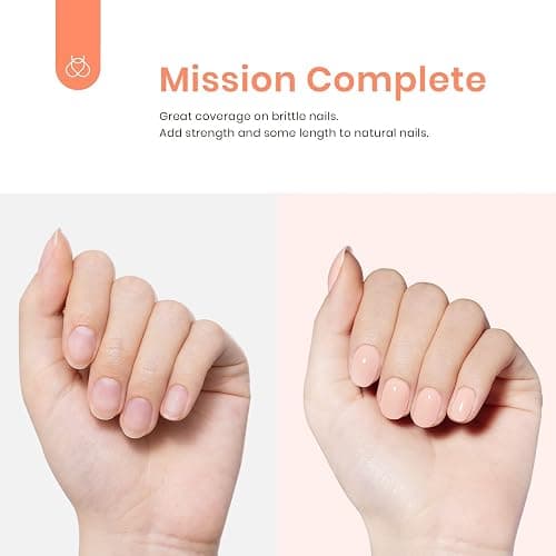 Beetles Builder Gel for Nails-Cover Nude Translucent 7 in 1 Nail Thickening Strengthening Building Apex for Beginner DIY Salon at Home,Natural Nude Builder Nail Gel, UV & LED Lamp Cured Needed thumbnail 4