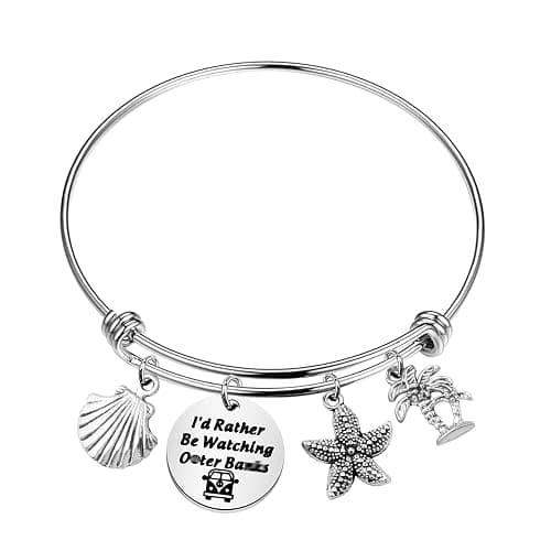 ENSIANTH Pogue Friends- TV Show Inspired - OBX Fans Gift I'd Rather Be Watching Outer Bracelet - Image 1