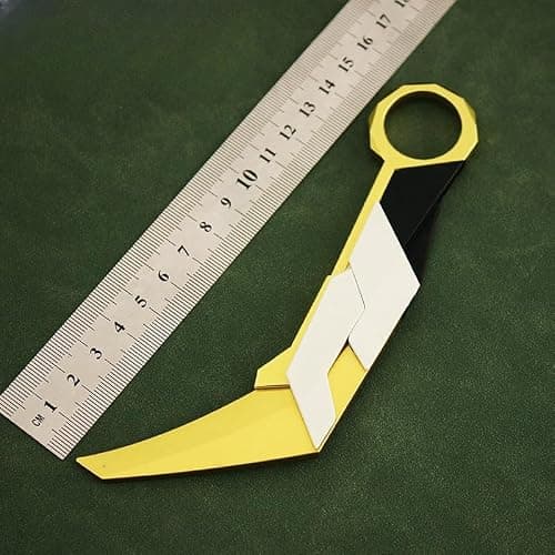 UGLYAF Valorant Karambit Prime 2.0 Champion Set Valorant Claw Knife Model (Yellow) thumbnail 3