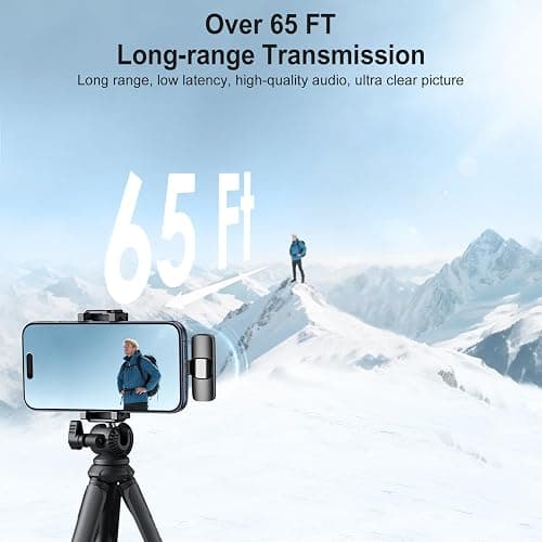 PoP voice USB C Mini Wireless Lavalier Microphone for iPhone/Android, Lapel Mic with Noise Reduction, Lav Mic for Video Recording, Tiny Microphone Content Creator Interview for Tiktok, YouTube, Vlog thumbnail 4