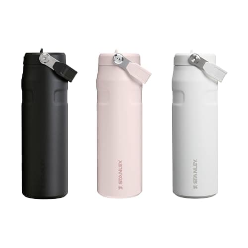 Stanley Flip Straw 2.0 Trinkflasche mit Strohhalm 0.7L - Thermobecher Kühlt 10 Stunden - 3 Tage Eisgekühlt - BPA-frei - Auslaufsicher - Für Getränkehalter - Spülmaschinenfest - Rose Quartz thumbnail 10