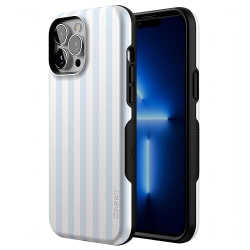 Casely iPhone 13 Pro Max Case | Blue Stripes | Sunday Best | Compatible with MagSafe | Bold Protective Design thumbnail 2