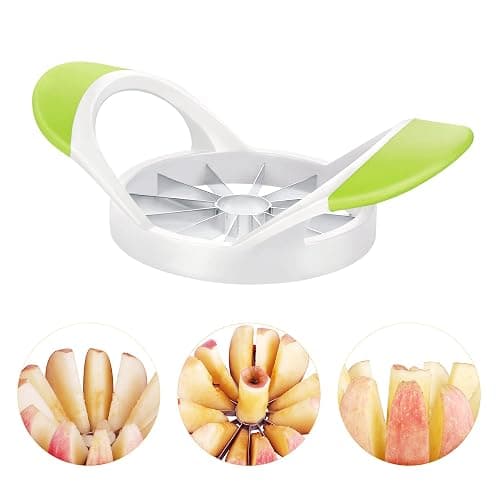 Supercenter Apple Cutter, Apple Corer and Slicer - Stainless Steel Apple Corer - 4.72 Inch Apple Slicer Tool with 12 Super Sharp Blades, lightweight Apple Slicer and Corer with Anti-slip Handle thumbnail 3