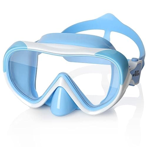 Kids Swim Goggles with Nose Cover 180° Panoramic Child Diving Mask Anti-Fog Swim Mask Swimming Goggles for Kids 4-15 - Image 1