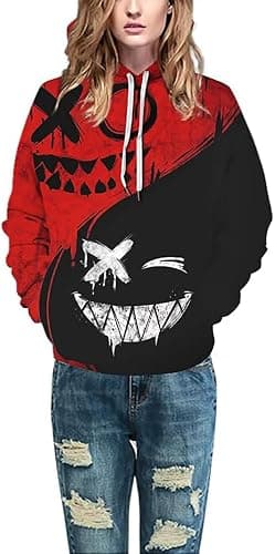 Basoteeuo Mens Hoodies Pullover Graphic Design 3D Cool Novelty Long Sleeve Hooded Sweatshirts with Pockets thumbnail 4