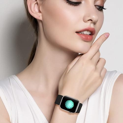 DOBSTFY Compatible with Apple Watch Band 38mm 40mm 41mm 42mm 44mm 45mm 46mm 49mm for Women Men,Stretchy Braided Apple Watch Strap for iWatch Series 10/9/8/7/6/5/4/3/2/1/SE/Ultra/Ultra 2 thumbnail 6
