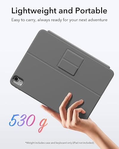 ESR for iPad (A16) 11th/10th Gen Flex Keyboard Case, Ultra-Light Magnetic Detachable Keyboard for iPad 10.9" with Writing/Viewing Modes, Larger Precision Trackpad, Dark Gray thumbnail 7