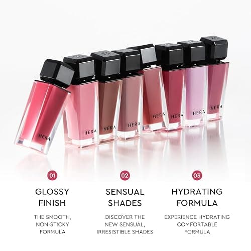HERA FELIX Picked Sensual Nude Lip Gloss #325 SUNKISSED | Volumizing Sheer & Glossy Finish, Non-sticky, Moisturizing and Hydrating, Korean Makeup, 0.17 oz. (5g) thumbnail 4