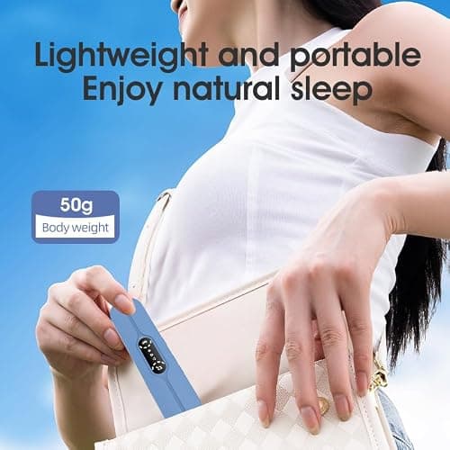 STEHEALTH Under-Pillow Speaker for Sleeping - Mini Portable Wireless Bluetooth Bone Conduction, with White Noise & Timer | Supports TF Card, Suitable for Side Sleepers and Sleep Difficulties（Blue） thumbnail 5