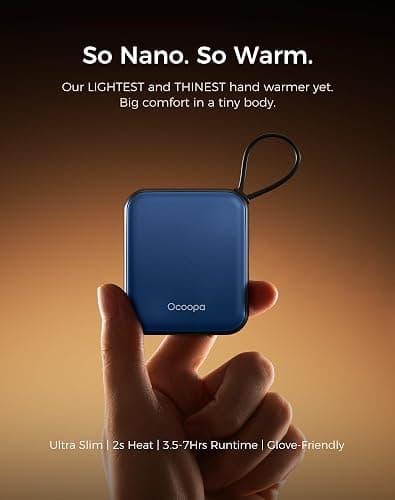 Ocoopa Hand Warmers Rechargeable UT5 Nano – Slim Electric Pocket Heater, Smart Temp Control, 14Hrs Battery, UL Safety, Artists in Bloom Design, Practical Gifts for Women, Christmas, Outdoor, Office thumbnail 2