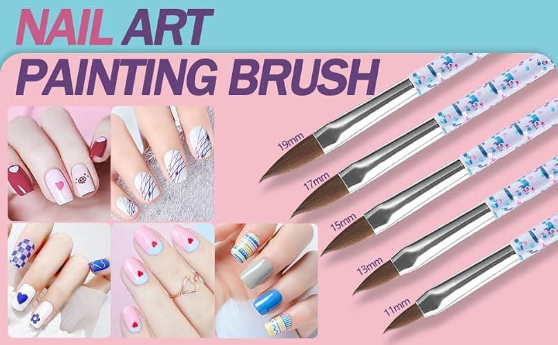 Artdone 35pcs Nail Art Pens brushes,Nail Art Tool Set,Nail Dotting Tools,Nail Dust Brush,Striping Nail Art Brushes for Long Lines,Nail Drawing Pen For Nail Design thumbnail 6