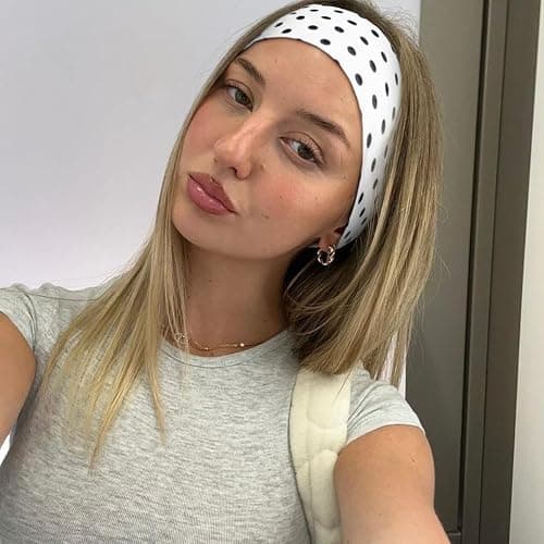 TERSE Polka Dot Headbands for Women Trendy Women Hair Accessories: Cute Head Bands for Women's Hair Fashion Hairbands 6PCS thumbnail 5