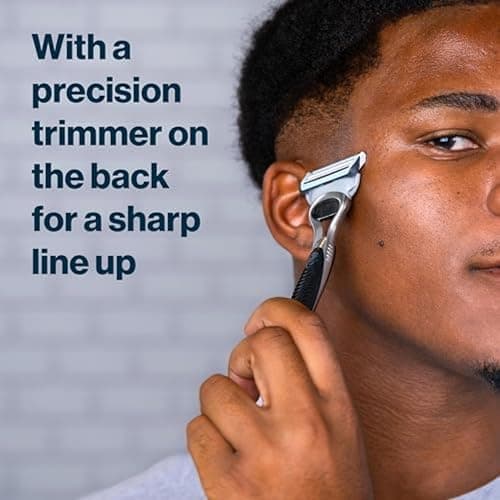 Gillette SkinGuard Razors, 1 Gillette Razor, 4 Razor Blade Refills, Designed for Men with Skin Irritation, Razor Bumps, and Sensitive Skin thumbnail 7