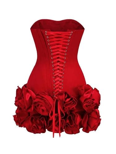 CHouor Layered Ruffle Edge Cocktail Party Dresses Sexy Strapless Homecoming Dresses Off Shoulder Satin Bodycon Mini Dresses thumbnail 4