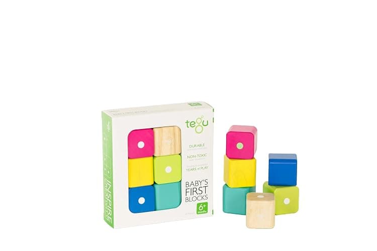Tegu 6 Piece Magnetic Baby’s First Building Blocks, Tints thumbnail 5