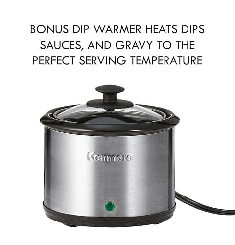 Kenmore 7 Quart Slow Cooker with Diper - Crock pot With Programmable Settings, Digital Controls, Large Capacity for Family Meals, Dishwasher-Safe Stoneware, Warm Rice & Sous Vide Stew thumbnail 5