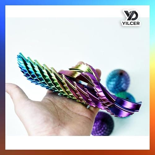 Twisty Fidget Egg, 3D Printed Slippery Egg Fidget, Easter Dragon Eggs, Easter Basket Stuffers Essentials,Stress Relief Desk Fidget Toy for Adults,3D Easter Egg Hunt Supplies (Green) thumbnail 3