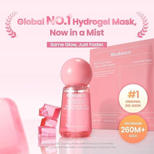 BIODANCE Collagen Peptides Jelly Serum Mist, Hydrating Face Mist, Plumping, Anti-Aging Face Spray, Sprayable Hydrogel, Travel Essentials & Self Care Gifts for Women, Korean Skin Care | 1.69 fl.oz thumbnail 2