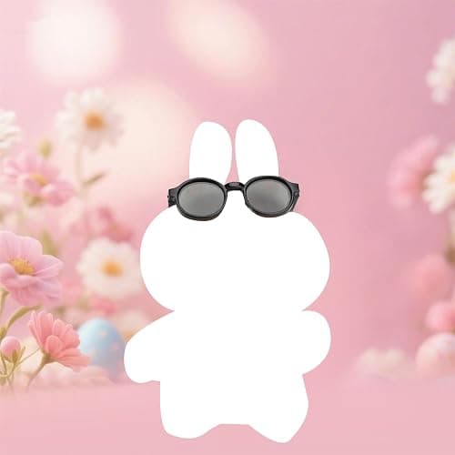 BOXOB 4pcs Doll Glasses, 4 Colors Plastic Doll Dress up Eyeglasses Toy Glasses Costume Accessories Compatible with 5.12 Inch thumbnail 4
