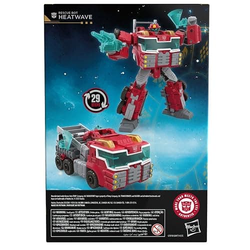 Transformers Age of the Primes Voyager Class Rescue Bot Heatwave, 7-inch Converting Action Figure, Robot Toys for Ages 8+ | Transformers Age Of The Primes 7 Inch Action Figure Voyager Class (2025 Wave 2) - Heatwave thumbnail 7